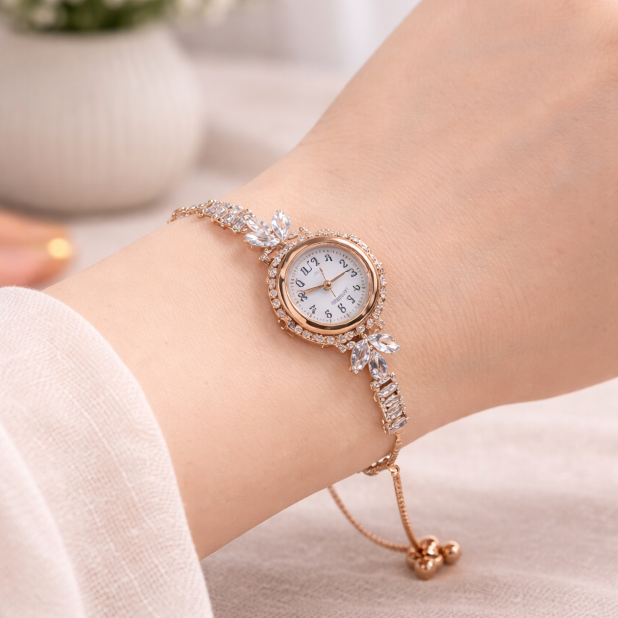 Rose Gold Bracelet Watch for Women