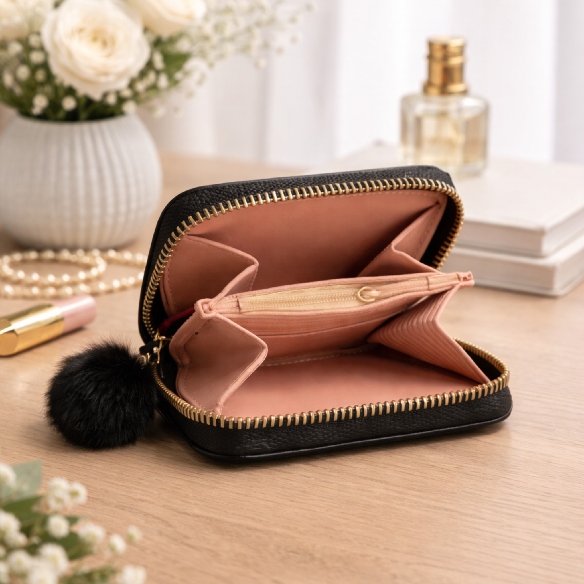 Marble Print Wallet for Women