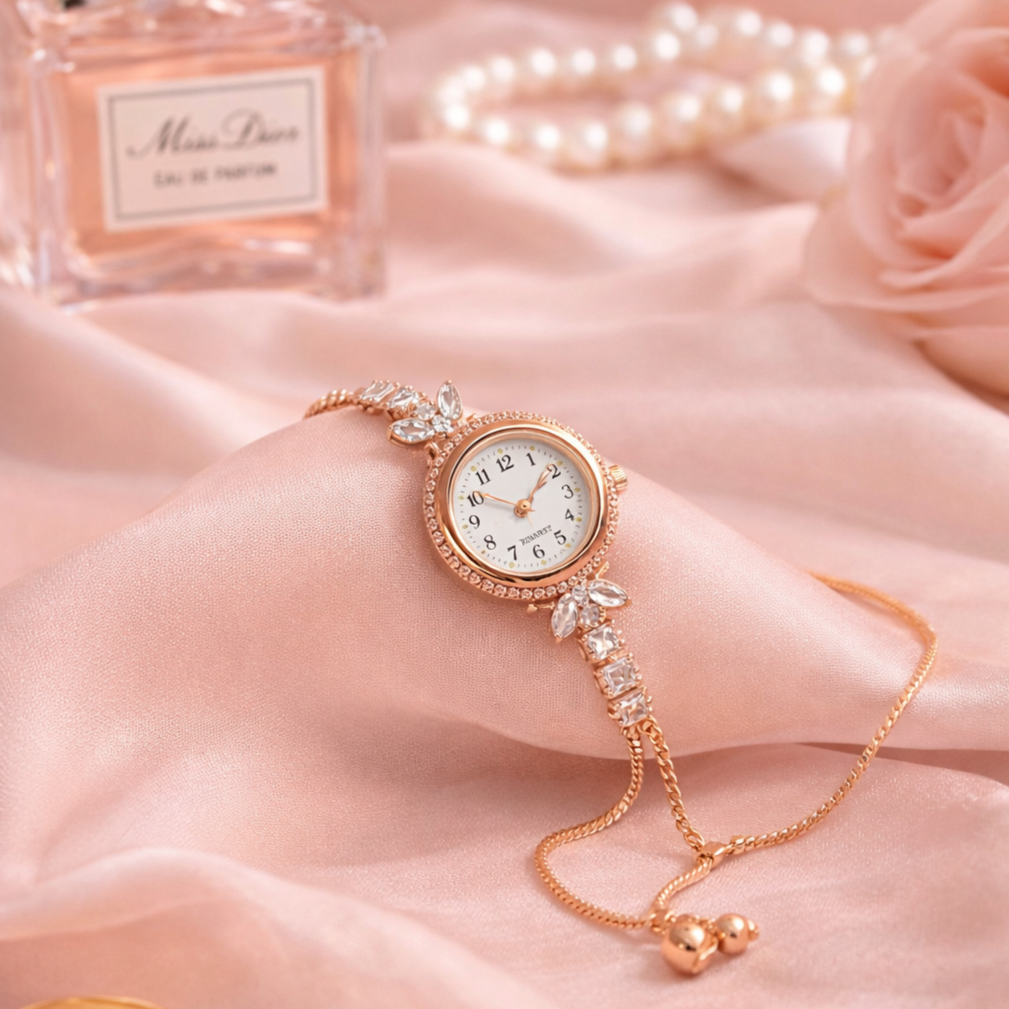Rose Gold Bracelet Watch for Women
