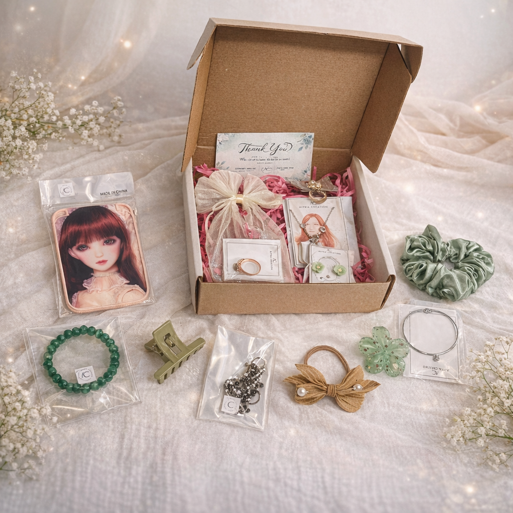 13-Pieces Gift Hamper ( Best for Loved one, Sister, friends, etc)